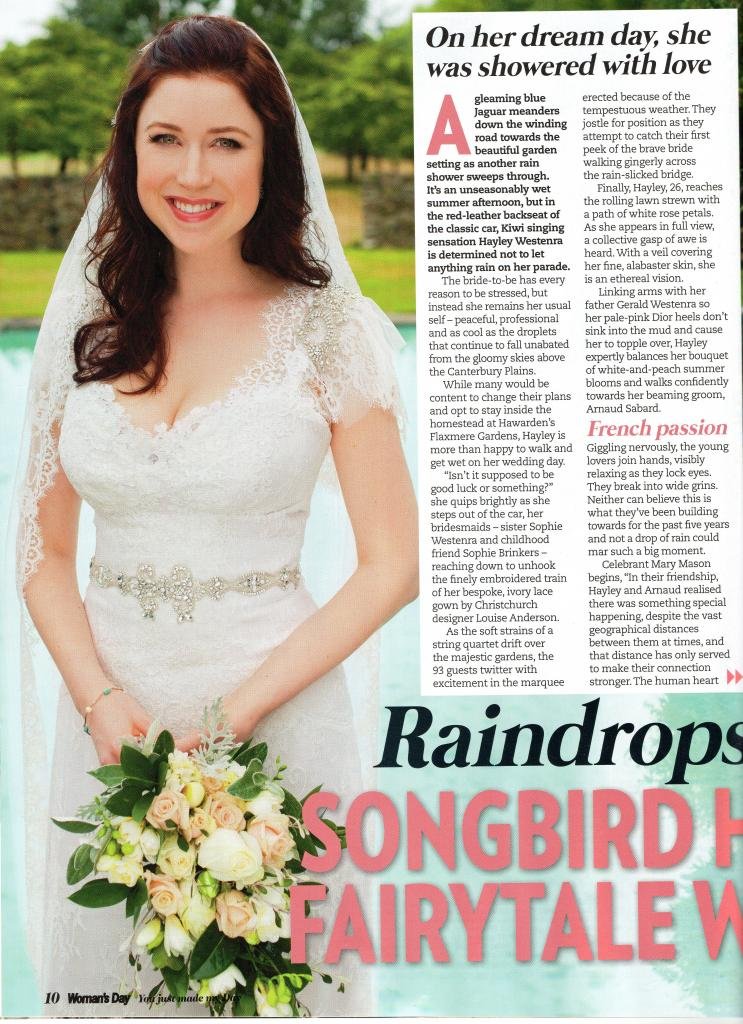 Hayley Westenra International HWI Hayley And Arnaud Are Married 