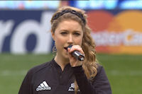 Hayley in an All Blacks shirt in 2009